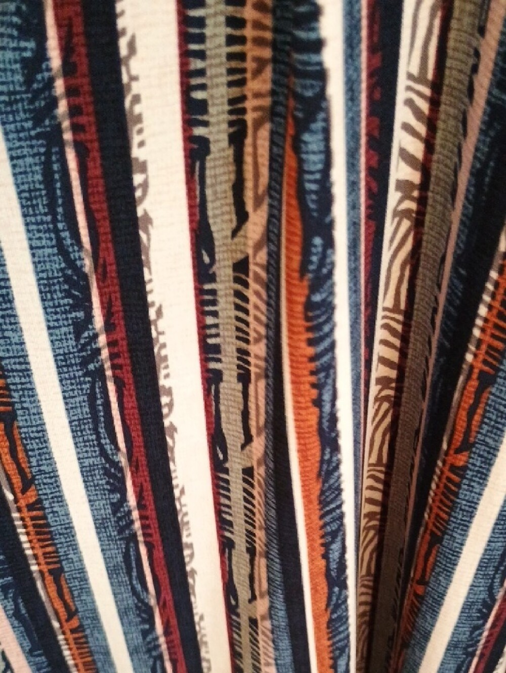 BCBGeneration Navy Multicolor Striped Midi Skirt Dress - Picture 5 of 9